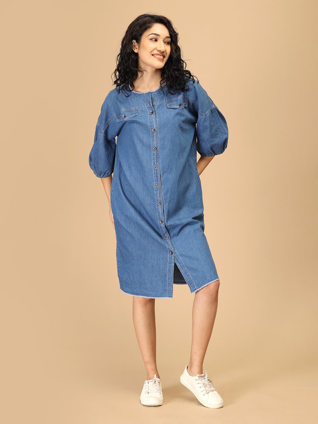 Downtown Utility Women's Chambray Dress - The Woman Store Downtown Utility Women's Chambray Dress - The Woman Store