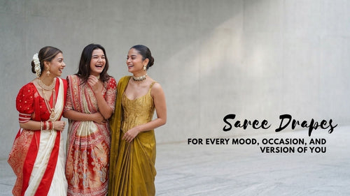 Different Saree Drapes for Every Mood, Occasion, and Version of You - The Woman Store
