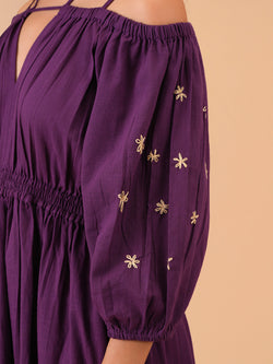 Ametwist Embroidered Women's Dress
