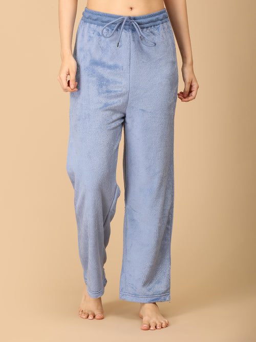 Azure Snuggle Women's Fleece Loungewear Set