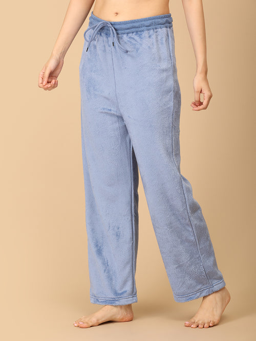 Azure Snuggle Women's Fleece Loungewear Set