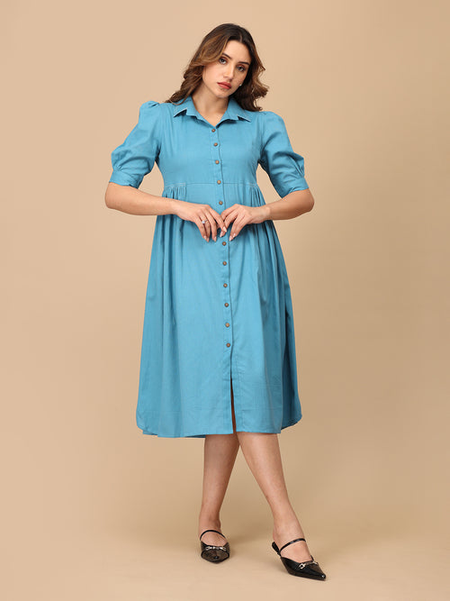 Blue for It Women's Dress