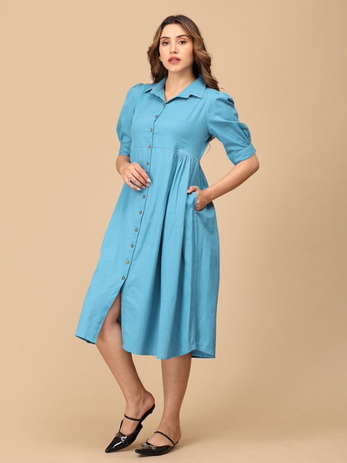 Blue for It Women's Dress