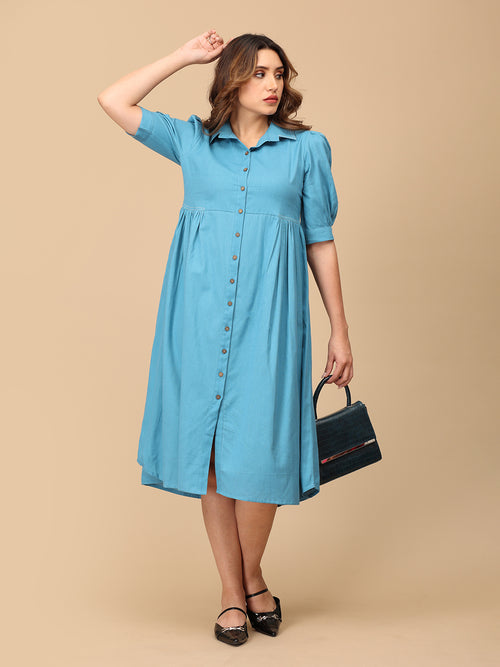 Blue for It Women's Dress