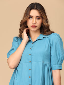 Blue for It Women's Dress
