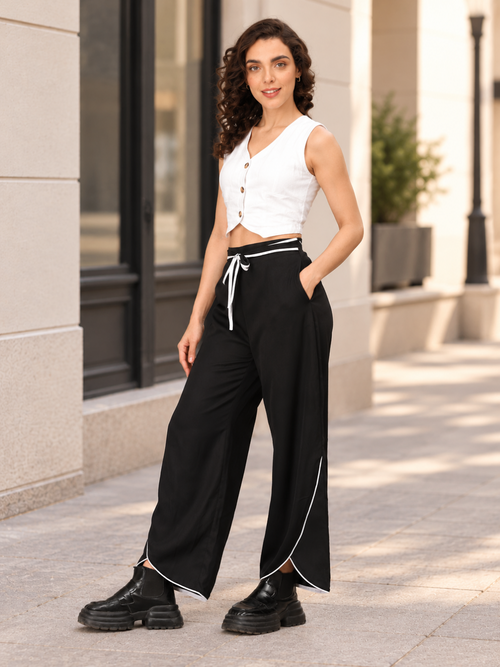 Classic Contrast Women's Trousers
