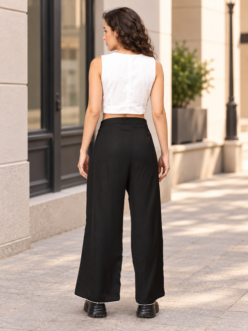 Classic Contrast Women's Trousers