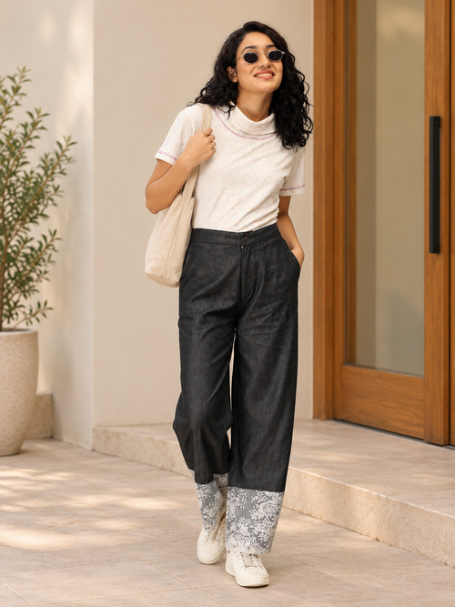 Serenoir Denim Women's Culotte Trousers