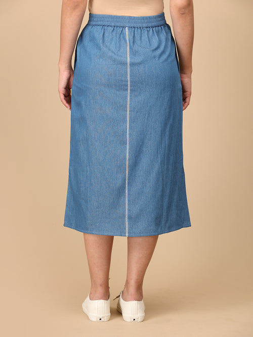 Denim Chambray Women's Skirt