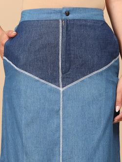 Denim Chambray Women's Skirt