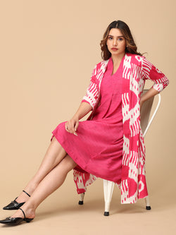 Fired Up Fuschia Women's Shacket Dress