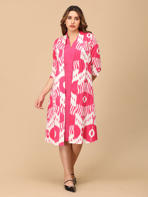 Fired Up Fuschia Women's Shacket Dress