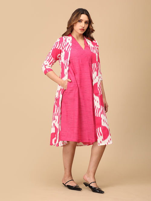 Fired Up Fuschia Women's Shacket Dress