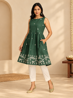 Grin & Green It Women's Handloom Co-ord Set