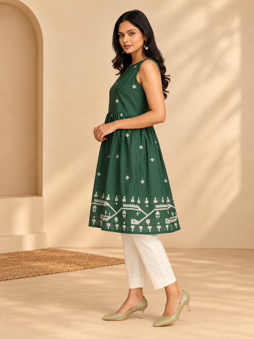 Grin & Green It Women's Handloom Co-ord Set