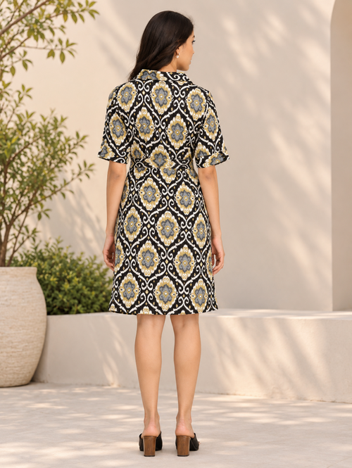 Ikat Enigma Womens's Ikat Dress