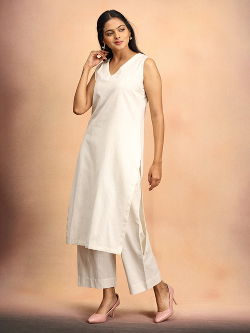 Ivory Infusion Women's Co Ord Set With Jacket