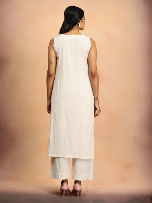 Ivory Infusion Women's Co Ord Set With Jacket