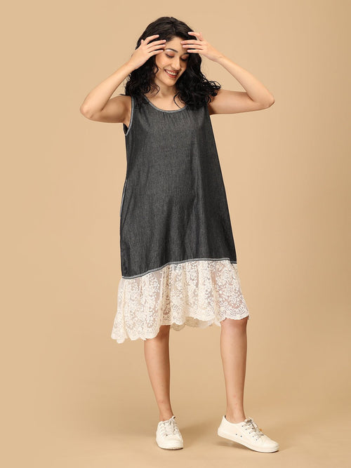 S Lace Assassin Women's Chambray Dress - Women's Dress