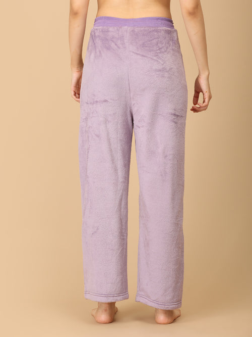 Lilac Fluffies Women's Fleece Loungewear Set