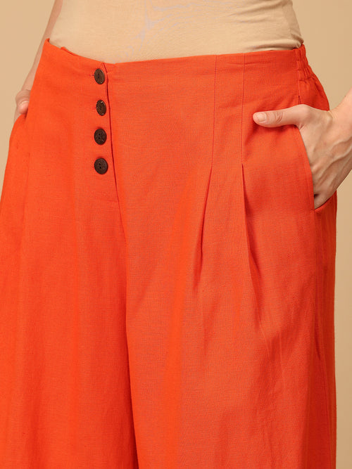 Orange You Fab Embroidered Women's Co ord Set