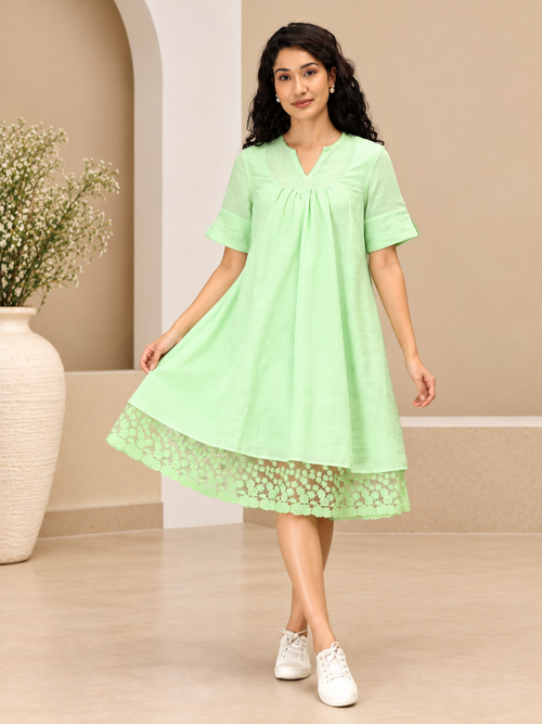 Pastel Crush Linen Women's Dress