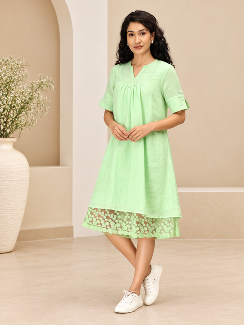 Pastel Crush Linen Women's Dress