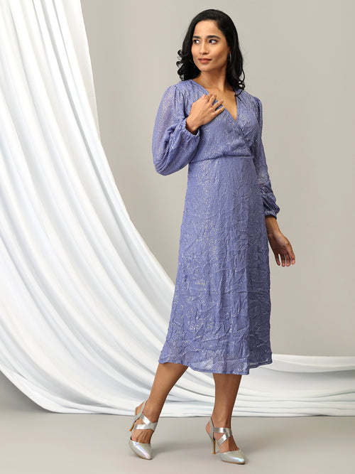 Lavender Luxe Sequence Womens Dress