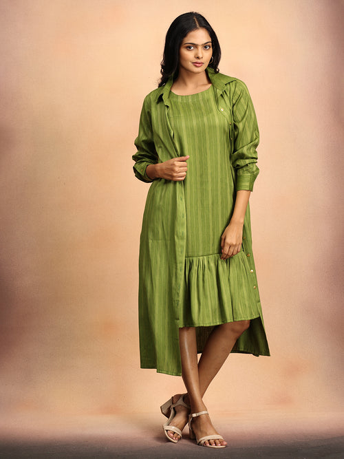 Power Palette Women's Dress Set With Jacket