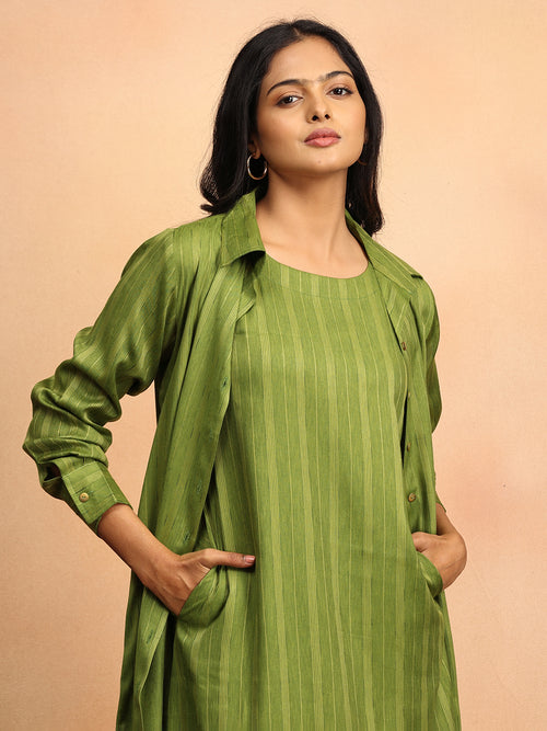 Power Palette Women's Dress Set With Jacket