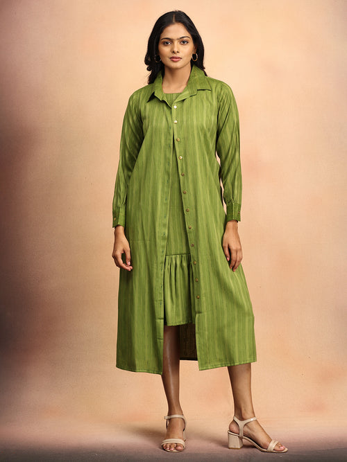 Power Palette Women's Dress Set With Jacket