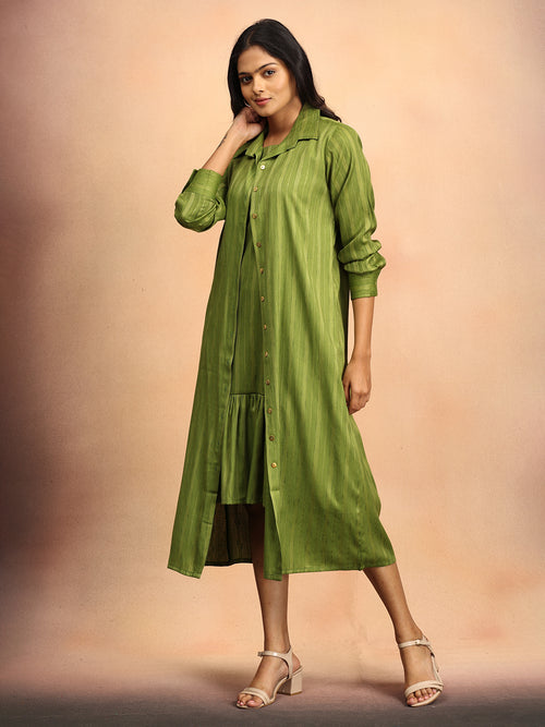 Power Palette Women's Dress Set With Jacket