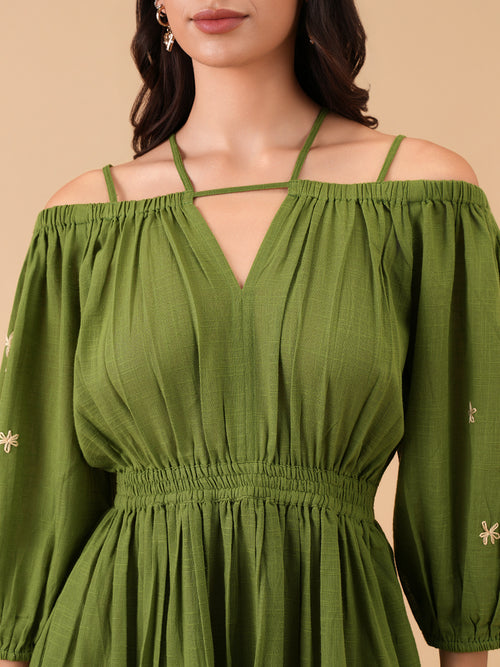 Quiet Olive Women's Dress