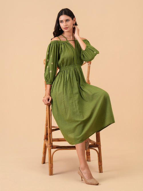 Quiet Olive Women's Dress