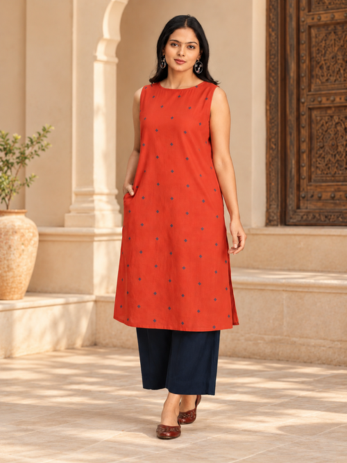 Rustika Women's Handloom Co ord Set