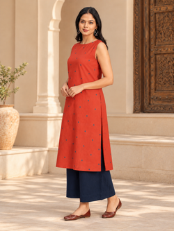 Rustika Women's Handloom Co ord Set