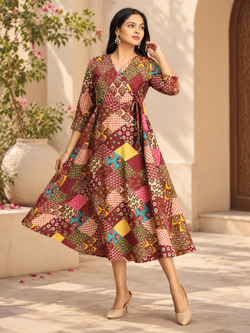 Spiced Swirl Women's Dress