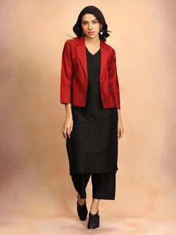 The Modern Muse Women's Shacket Kurta set with Trousers