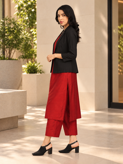 The Timeless Icon Women's Blazer Kurta set with Trousers