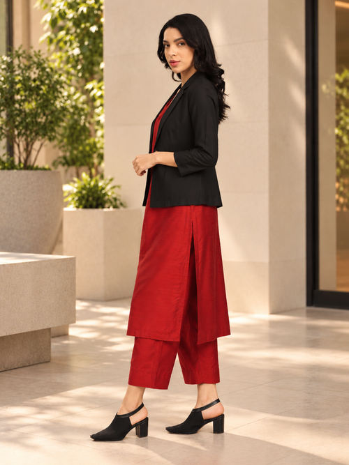 The Timeless Icon Women's Blazer Kurta set with Trousers