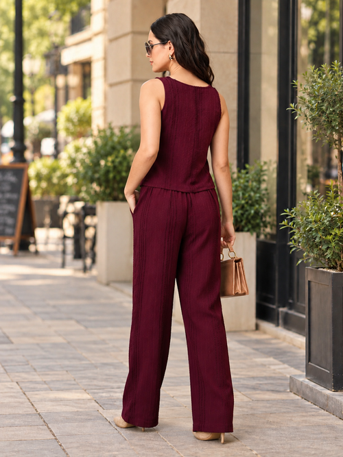 Wine Heads Ahead Women's Vest And Pant Set