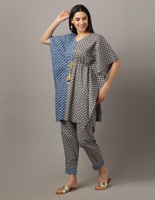 Auto-Ly Delighted Womens Kaftan Co-Ord Set - WES-AQPRT-S