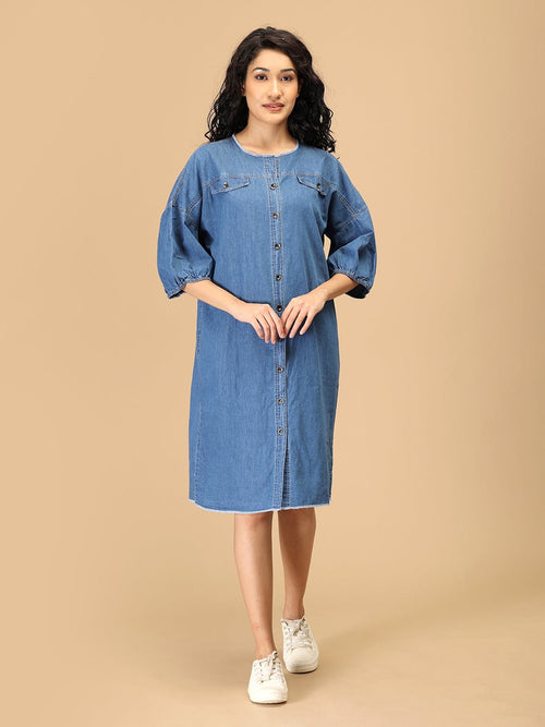 S Downtown Utility Women's Chambray Dress - Women's Dress