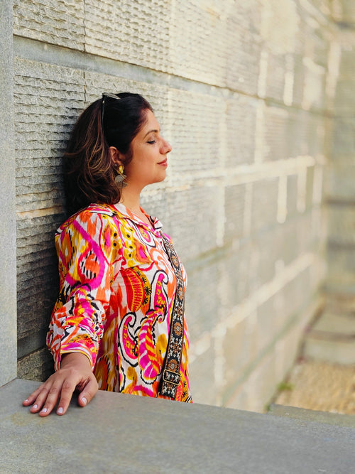 Multi Color Me Crazy Women's Shirt Dress - Women's Dress