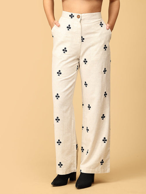 Off - white Queen of Spades Women's Co Ord Set With Jacket - Women's Co - ord Set