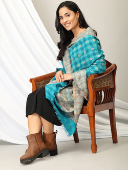 Aqua Aura Kullu Woolen Stole - Winter Stoles