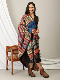Onesize Aurora Wrap Acrylic Woolen Shawl - Winter Stoles