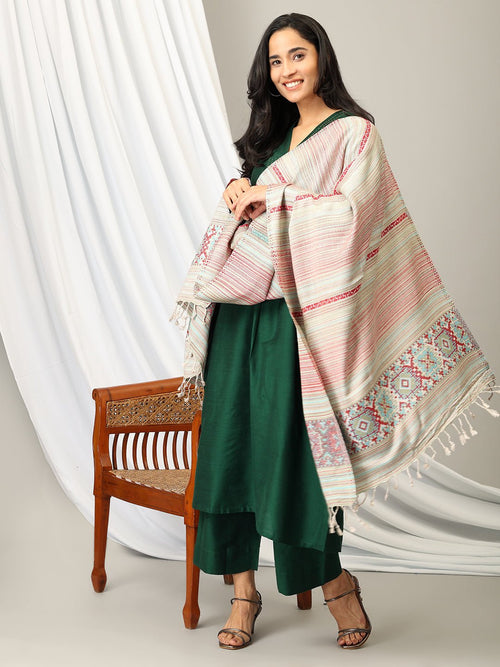 Onesize Color Cascade Acrylic Woolen Stole - Blue - Winter Stoles