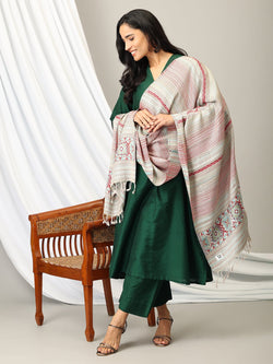 Onesize Color Cascade Acrylic Woolen Stole - Blue - Winter Stoles