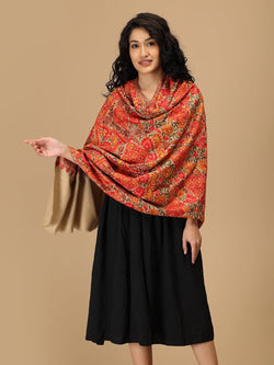 Dune Dastkaar Embroidered Woolen Stoles - Winter Stoles